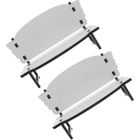 Cadre photo décoratif en bois ornement de table (lot de 2) (1/5)