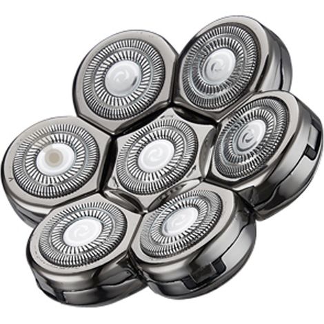 Rasoir Electriques Hommes, 6 in 1 Rasoirs à Têtes Rotatives 7D Tondeuse à Barbe rasoir rechargeable sans fil rasage (1/4)
