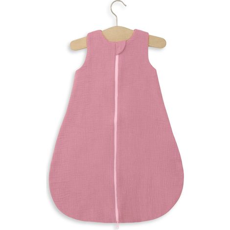 Saco de dormir de muselina redondeado para niños talla S 0-6 meses verano TOG 1.0 - rosa retro (1/5)