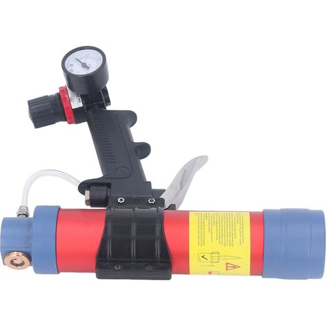 Pistolet à calfeutrer pneumatique de 310 ml avec manomètre, pour colle à verre. (1/5)