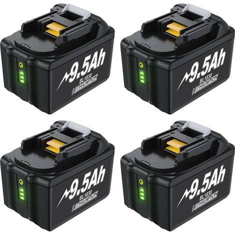Batterie, capacité 9500mAh, large compatibilité, 4 9.5ah, 18V (1/2)