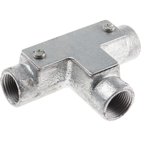 Raccord de gaine RS PRO, taille 20mm en Acier ( Prix pour Paquet de 5 ) (1/2)