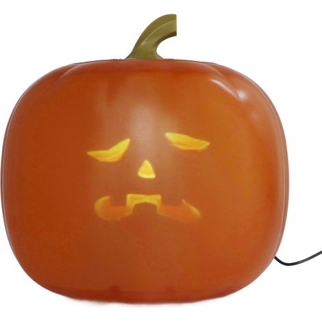 Citrouille animée parlante et chantante avec projection LED, lanterne citrouille, décoration d'Halloween, prise UE 90-240 V (1/5)