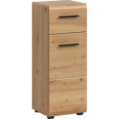 Ice Badschrank 1 Tür, 1 Schublade Eiche Dekor. (1/5)