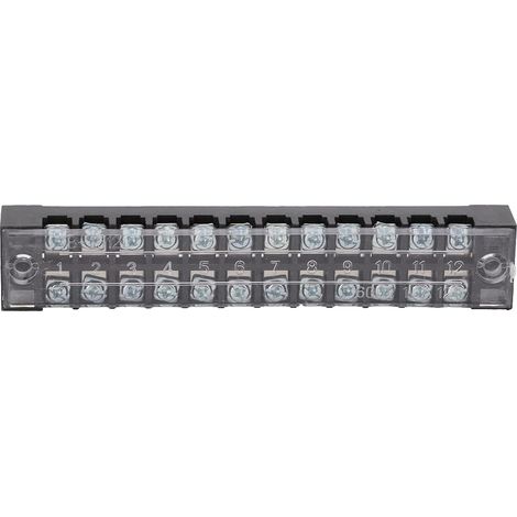 Terminal Distribution Block 15A 600V, 12-Position Galvanized (1/5)