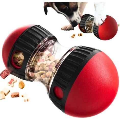 Jouet interactif pour Chien Distributeur de croquettes,Balle Interactive Chien,Jouet Intelligent,Jouet Chien Indestructible,Jouet (1/4)
