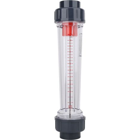 Débitmètre de Liquide, LZS-40 (D) Type de tube en plastique, Débitmètre Eau de liquide Débitmètre de débit d'eau de haute précision Plage de mesure : 1-10 m³/H, Adapté à la Mesure de Divers Liqu
