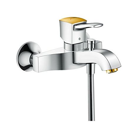 Hansgrohe 31340090 METROPOL CLASSIC miscelatore monocomando vasca, esterno, con maniglia a leva, finitura cromo e oro optic | Prezzi e offerte su Tavolla.com (1/4)