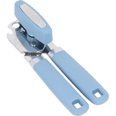 Manueller Dosenöffner, vielseitig einsetzbar, tragbar, effizient, kraftsparend, ergonomisches Design, Flaschenöffner für Zuhause, Camping, Reisen, Lake Blue (1/5)