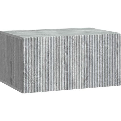 Mobile Porta TV da Muro Grigio Sonoma 59,5 x 41 x 30 cm vidaXL