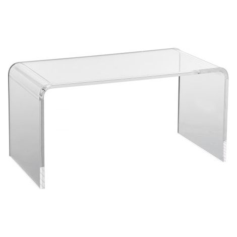 Beistelltisch 813 x 401 x 414 mm, U-förmiger Acryltisch Beistelltisch, Transparenter Couchtisch für Getränke, Essen, Snacks, Verwendet im Wohnzimmer, Schlafzimmer, Arbeitszimmer usw. (1/5)