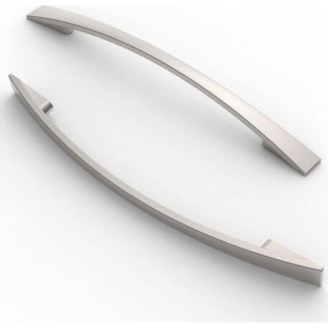Poignées de meuble, 10 pièces, entraxe 160 mm, pour armoires, cuisine et tiroirs, finition nickel brossé
