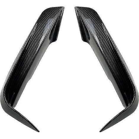 Frontstoßstangen-Seitenspoilerlippe für BMW 3er F30 F31 F35 M Sport 320i 325i (2013–2019) mit Nebelscheinwerfer-Lufteinlass und Spoiler in Carbon-Optik