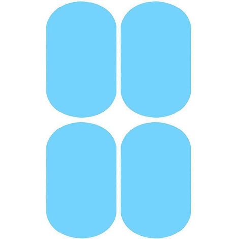 Lot de 4 films anti-pluie et anti-buée pour rétroviseurs latéraux de voiture (95 x 135 mm). (1/5)