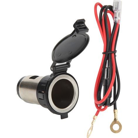1 presa accendisigari, in metallo e ABS, impermeabile, facile installazione, per auto, camion, barca (1/5)