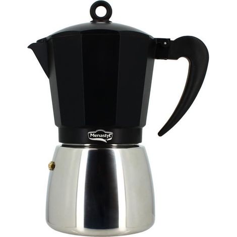 Cafetiere Italienne - MENASTYL - 3935072 - Aluminium - 12 tasses - Tous feux dont induction (1/5)