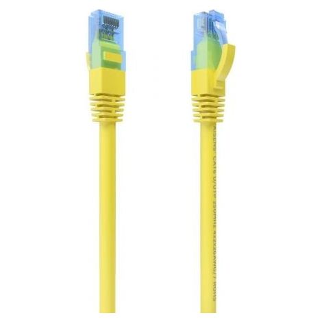 Cable De Red Latiguillo RJ45 Cat.6 UTP AWG26 CCA, Amarillo, 3.0 m