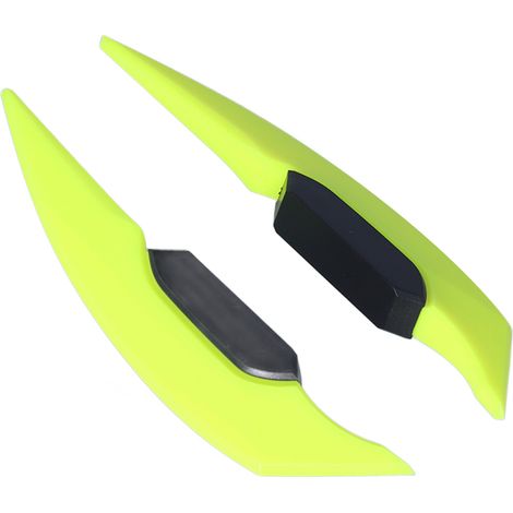 1 paire d'ailerons latéraux pour moto, aileron aérodynamique, universel pour vélos électriques, vert fluo (1/5)