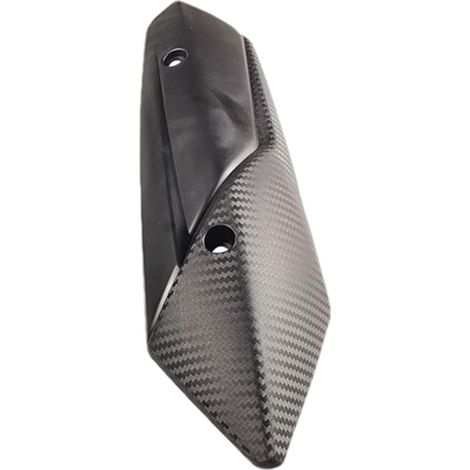 Bouclier thermique pour tube central, couvercle de tuyau chromé de moto - Protection de silencieux courbé pour moto - Protection du talon - Résistant à la chaleur - Installation facile - Protection (1/5)