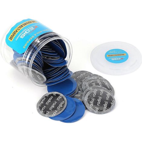 80 Stück universelle Reifenreparaturflicken aus Gummi, 58 mm Durchmesser, für Auto und Motorrad