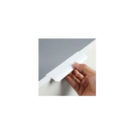 Lot de 4 poignées de meuble invisibles – Poignées encastrées pour tiroirs et portes d'armoires – Aluminium – Installation facile 64mm (1/4)