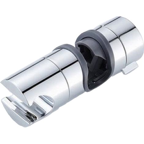 Support De Douche Universel Réglable Pour Barre 19-25mm En Abs Chromé Installation Facile Sans Outil