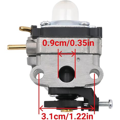 Carburateur de remplacement pour tondeuse Ryobi RY251PH et RLT254 – Références RY252CS, RY253SS, 25cc, modèle 753-06258A, qualité d’origine (1/4)