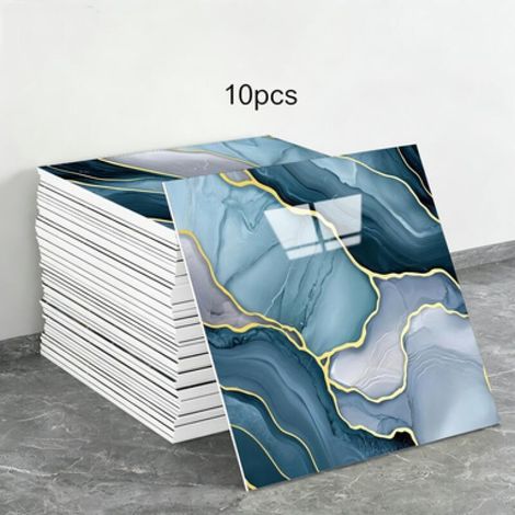 10 Bögen selbstklebende Tapete in Keramikfliesenoptik (Keramikoptik, Maße: 30 x 30 x 0,5 cm) (1/5)