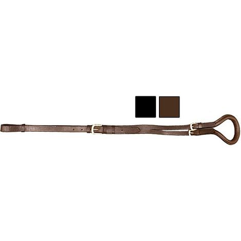 Pony, Marron: Queue de pie en cuir pour poney ou shetland avec boucles en acier inoxydable