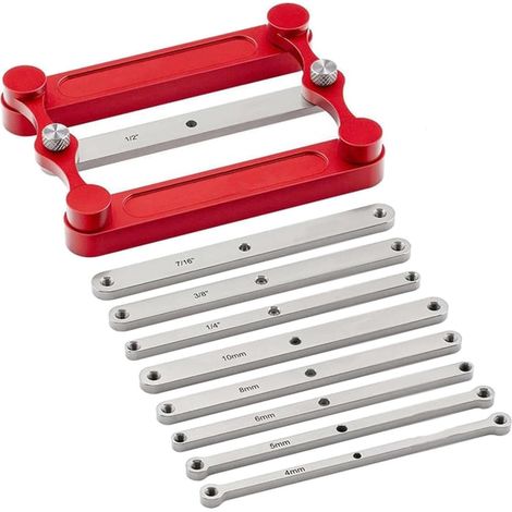 GARRYFIZH Jauge de Centrage pour Perceuse - Outil de Marquage de Précision pour Repérage Trou Droit Menuiserie Bois (1/5)
