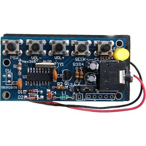 Kit Electronique DIY - Module Recepteur FM Stereo Sans Fil - 76 MHz a 108 MHz - Pour Apprentissage Electronique - 2 Unites (1/5)