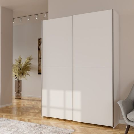 Armario con 2 puertas correderas 150x39x210 blanco Nico (1/5)