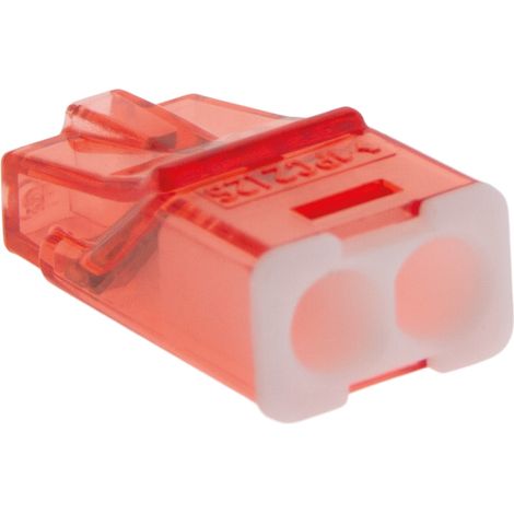 Boîte de 200 bornes à insertion directe 2 entrées – Section 0.2 à 2.5 mm² – Tension 450V – Courant 24A – Couvercles codés par couleur – BLM