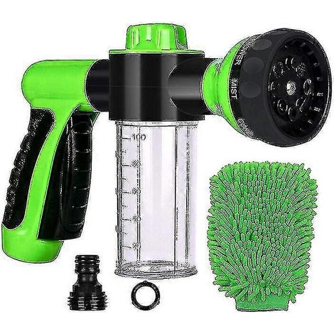 Ensemble d'accessoires de bain pour animaux : lave-mousse, peigne en caoutchouc, vaporisateur de mousse et brosse de bain pour chiens (1/5)