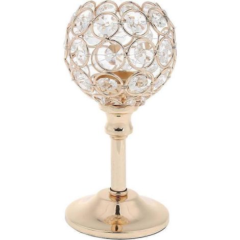 Bougeoir en cristal Baoblaze pour bougie chauffe-plat candélabre (1/5)