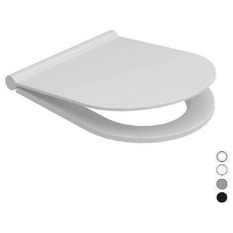 SIÈGE DE WC EN THERMODURCISSABLE SOFT CLOSING MAYKA Dimensions : Noir mat