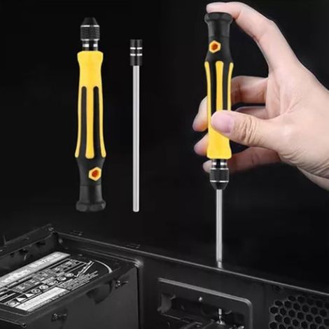 46-in-1 Uhrenreparatur-Werkzeugset mit Multifunktionsschraubendreher und Kegel (1/5)