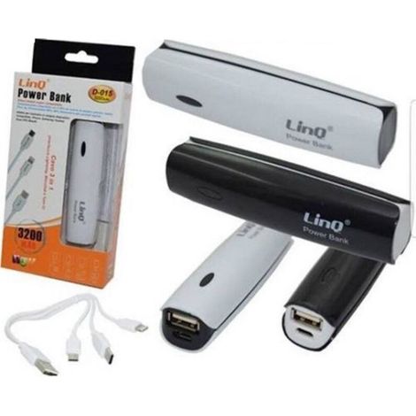 Vtizikl Power Bank Carica Batteria Esterna 3200 Mah Con Cavo 3 In 1 Vtizikl D-015 -