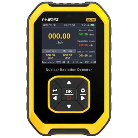 Compteur Geiger GC01, détecteur de rayonnement nucléaire, dosimètre personnel, testeur de radioactivité