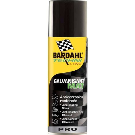Aérosol de galvanisation à froid BARDAHL "finition mat" - 500 ml