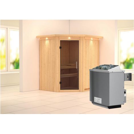 Taurin Eck,9KW integr. Strg graphitfarb. Ganzglastür u. DK