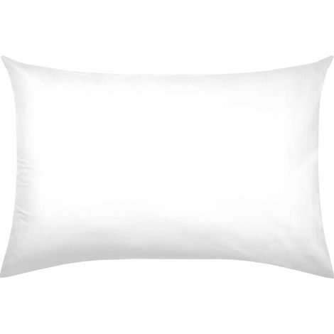 Taie Taille 50x70 cm 100% Coton Biologique Couleur Blanc Modèle Horizon Linge de lit pour Maison Doux et Confortable (1/5)