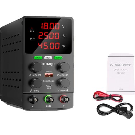 Alimentatore, protezione da sovratensione, design compatto, 30 V 5 A OCP-OVP, spina UE 220 V (1/2)