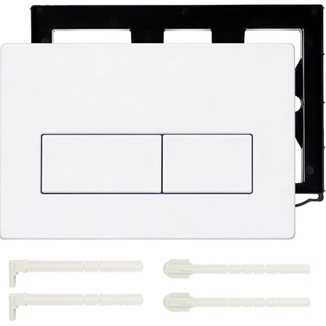 Toilet control plate compatible with Sigma 01 20 30 50, flush plate UP300 UP320 with mounting frame and screws (1/5)
