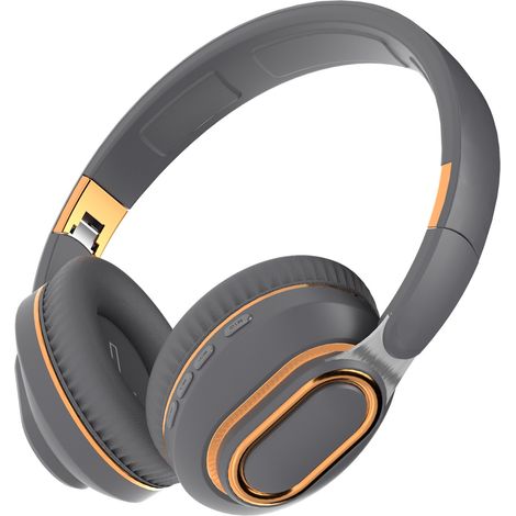 Ce casque audio sans fil Bluetooth gris supra-auriculaire présente un design élégant et une longue autonomie, ce qui le (1/5)