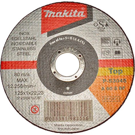 MOLA TAGLIO ACCIAIO INOX MAKITA 125MM A60S