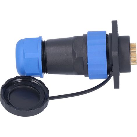 Connecteur étanche à bride carrée, 4 trous, pour câble d'alimentation aéronautique, 250 V CA, 5 A, SP2819 (1/5)