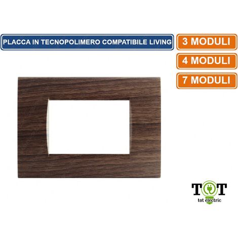 PLACCA 8003-3 3P CILIEGIO/LGT TECNOPOLIMERO (1/7)