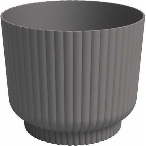 Pot de fleur - ARTEVASI - Miami Wavy - 30 cm - 13 L - Anthracite (1/2)