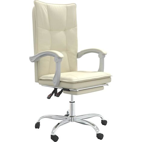 Maison Exclusive - Silla de oficina reclinable cuero sintético cr (1/5)